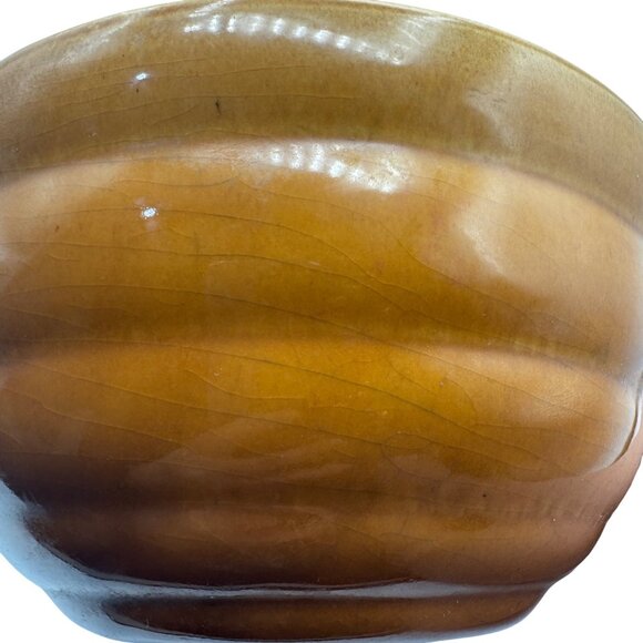 Bauer Pottery Butterscotch #18 Ringware Beehive Nesting Mixing Bowl USA 8.5" - Picture 6 of 6
